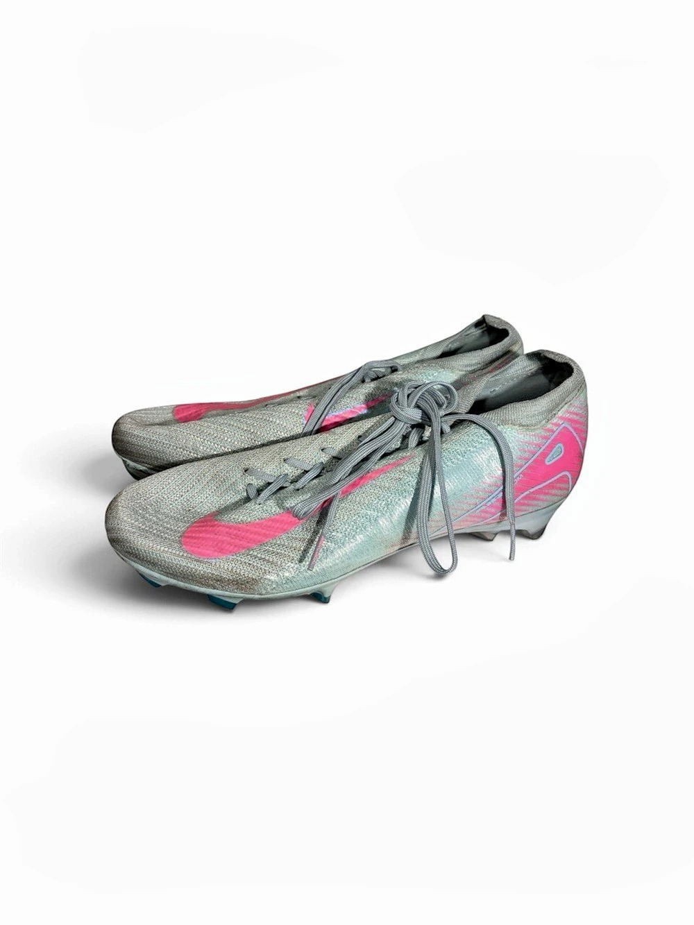 Nike Zoom Mercurial Vapor 15 Elite XXV FG Metallic Silver Pink Mens Size 8.5